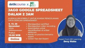 Google Spreadsheet, Dari Gaptek Jadi Gokil dalam 2 Jam, Siap Mejeng di Media!