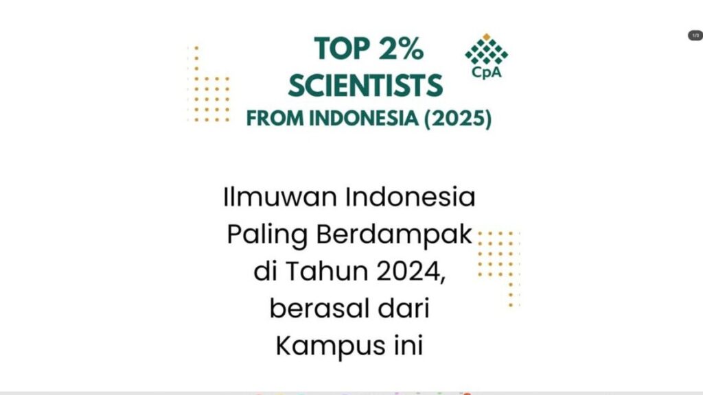 Ilmuwan Kampus Islam Indonesia Unjuk Gigi, Masuk Jajaran Top Dunia Versi Stanford-Elsevier!