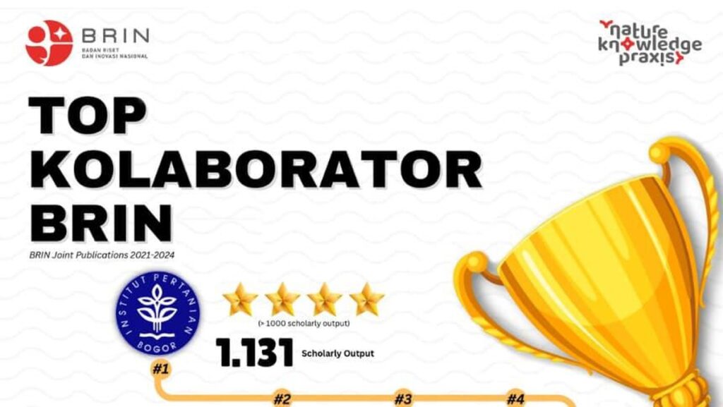 IPB University Rajai Daftar Kampus Paling Aktif Kolaborasi dengan BRIN Tahun Ini!