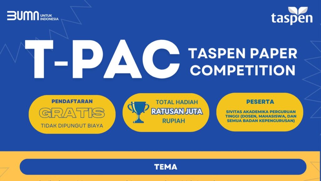 Mahasiswa & Dosen Merapat, Taspen Bagi-Bagi Hadiah Puluhan Juta Lewat Lomba Karya Tulis!